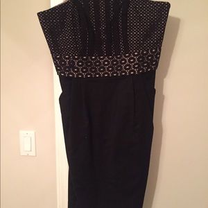 NWT! Loft strapless little black dress!